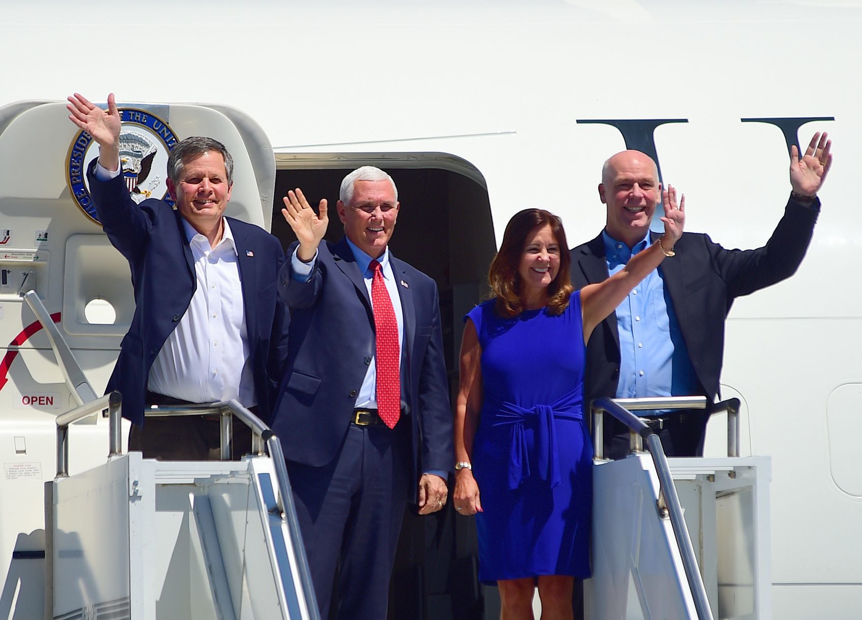 Pence arrival
